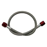 Nitrous Outlet 12' 4AN Stainless Braided Hose (Red Fittings)