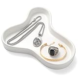 CESTATIVO Ceramic Jewelry Ring Trinket Dish, Set of 2 Jewelry Tray, Small Key Tray, Mother's Day, Ch