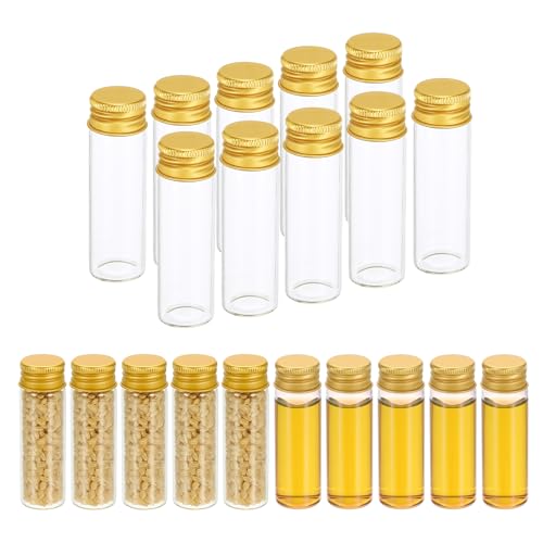 Petites fioles en verre 15 ml étanches pour stockage d'échantillons liquides