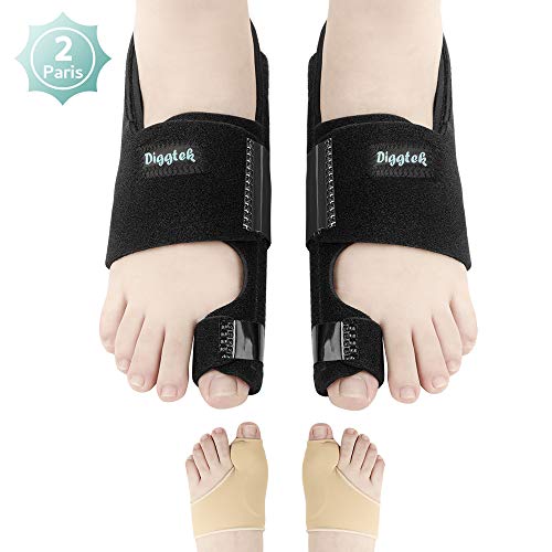 Bunion Corrector and Bunion Relief, Diggtek Bunion Splint and Bunion Sleeves Kit Big