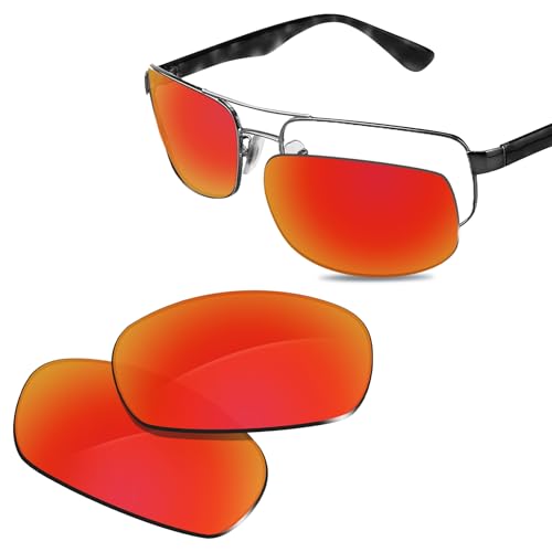 Image of 100% Precise-Fit Replacement Sunglass Lenses for RayBan RB3445 61mm