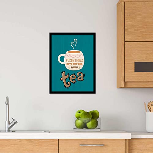 Image of kotart - Quotes Frames for Kitchen and Restaurant Wall Decoration - Frames for Kitchen Wall Decor - Wall Poster with Frame (10 inch x 13 inch, Multi) (Art 3, Small)