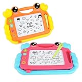 OFFCUP 2 Stück Magnetische Maltafel Zaubertafel ab 3 Jahr Bunt Magnetische Zeichenbrett...