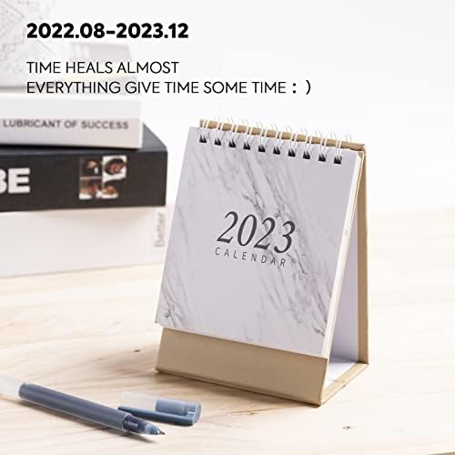 Matymats Desk calendar 2022-2023,Desktop calendar,Standing Flip Calendar with To do list, 9.7 X 7.1 X 13.4cm,Suitable for home, office, school, etc