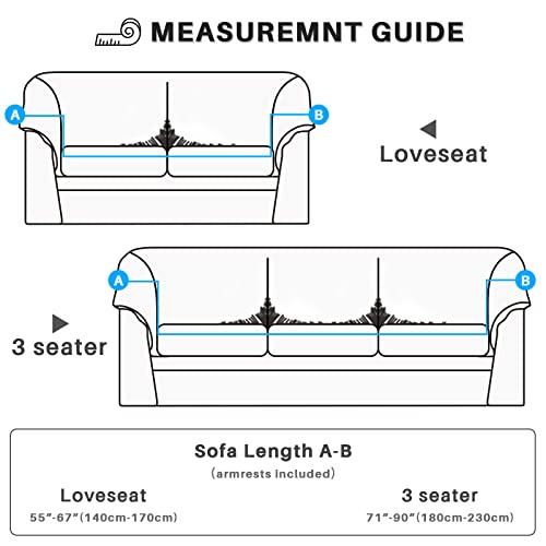 Shanna Sofa Covers, Couch Covers For 3 Cushion Couch Sofa,1-Piece Stretch Couch Cover With 1 Free Throw Pillowcase Printed Sofa Slipcovers (3 Seater Cover, Yellow) #TOP5