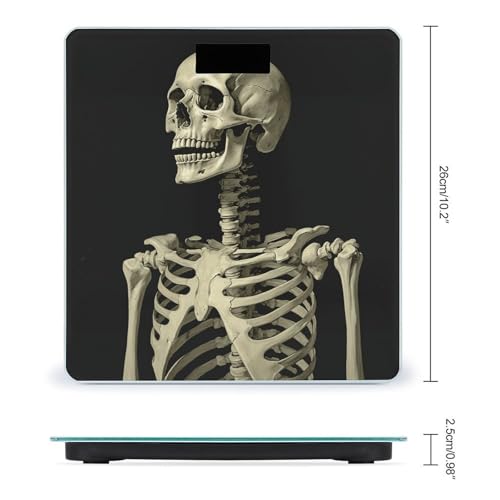 Báscula digital de baño con pantalla LED y plataforma 10x10 in miniatura 2