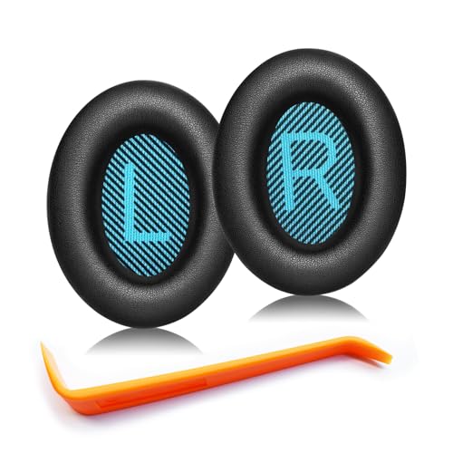 QC35 Ear Pads - Replacement Earpads for Bose QuietComfort 35 II and QC35 Headphones & More(Black)