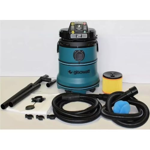 Gisowatt Aspirateur Professionnel ProfiClean Pc 35 Tools NV, Aspirateur pour Solides et Liquides avec Prise Intégrée pour Outils Électriques, roulettes et Kit d'Accessoires, 35 litres, PE-HD – vue 3
