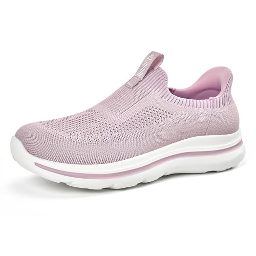 ODCKOI Chaussures Femme sans Lacets Slip-on - Baskets Confortable à Enfiler Facilement - Chaussures Décontractées Loisirs pour Femme-ZISE-41