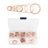 PIKABOOM Assortimento Anelli Rame, 100 Pezzi: Set Tenuta M4-M14, per Tappi di Scarico Olio...