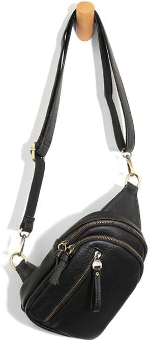 Joy SusanSkyler Sling Bag: Vegan Leather, Zippered Closure, Brass Plated Hardware
