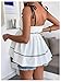 MakeMeChic Women's Maternity Summer Clothes Tank Tops Tie Shoulder Square Neck Ruffle Shirred Pregnancy Shirt White Small