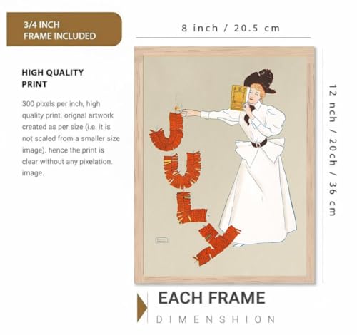 Image of BLINKART Vintage Portrait Aesthetic Modern Art Walls With Frame | Natural Wood Texture | Living Room Bedroom Office Wall Decoration | Poster Home Decor Frames Wall Bedroom | 12x8 Inches (D398)