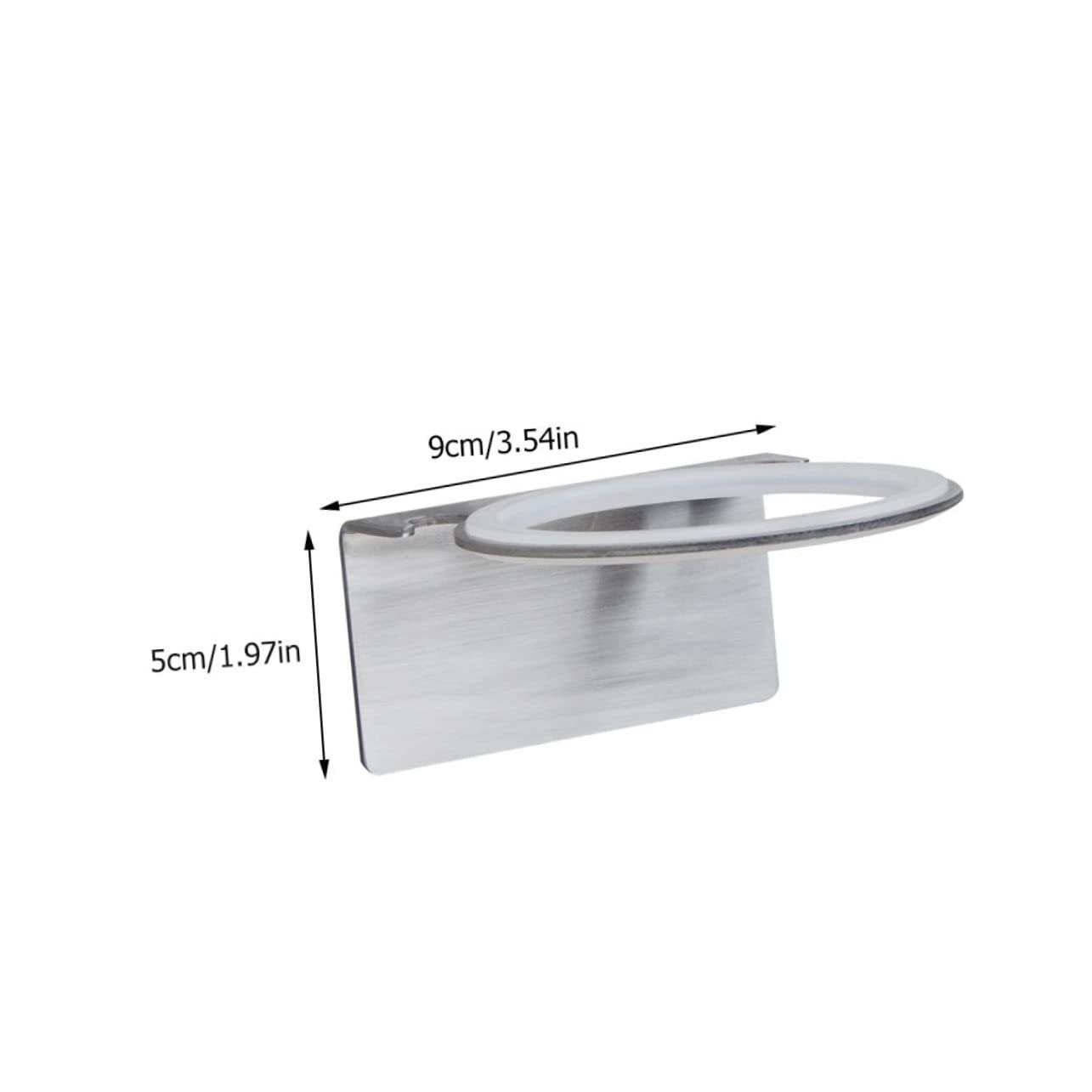 Cabilock 3 Piezas 304 Soporte para Secador De Pelo Gabinete De Almacenamiento del Fregadero Cepillos para Alisar El Cabello Montado En La Pared Bandeja De Almacenamiento Acero Inoxidable