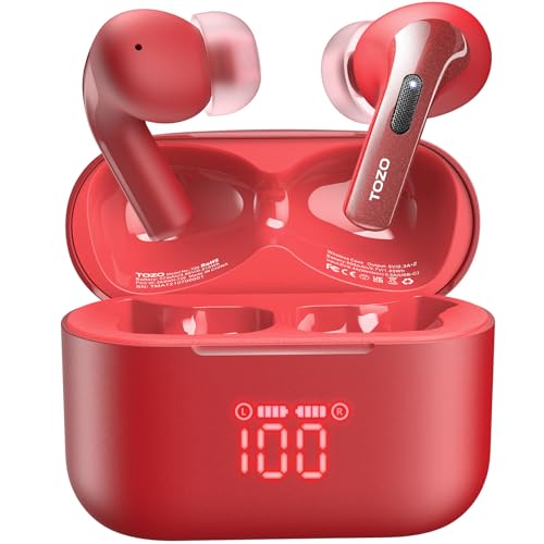 TOZO T20 Wireless Earbuds, Bluetooth 5.3 Headphones with 97H...