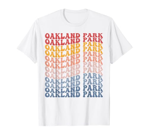 Oakland Park City Groovy Retro T-Shirt