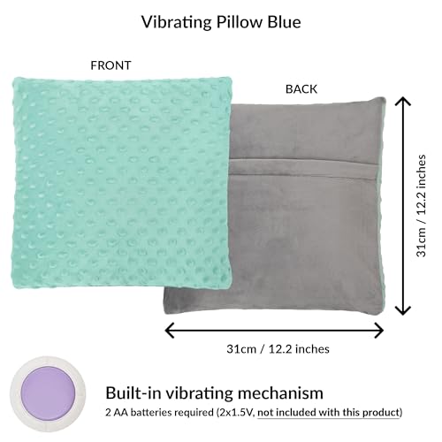 ODOXIA Vibrating Pillow for Autistic Kids | Sensory Pillow for Kids & Adults | Relaxing, Huggable Feeling | Sensory Vibration | Vibrating Items for Autism | 2 AA Batteries Required