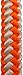 Pelican Rope 16-Strand 1/2 in (12.7 mm) Arborist-16™ Rope - 5400 lbs MBS - Static Climbing Rope - Rescue Operations - High Visibility - 200 ft - Tight Spliced Eye - Orange/White - Made in The USA