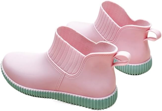 Women Rain Boots Waterproof Ankle Boots Outdoor Garden Shoes