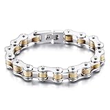 ★Materiales de alta calidad: esta pulsera para bicicleta está fabricada con cuidado y precisión, utilizando acero inoxidable 316L como material base que no se desvanecerá, no se oxidará ni perderá brillo y es muy duradera. El efecto será diferente, la mano de obra es más fina y la sensación es superior.