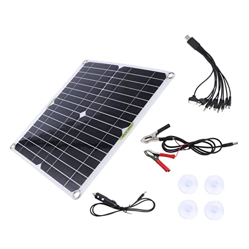 MERRYHAPY Pannelli Solari Fotovoltaici Da Esterno Ricarica Solare Materiale Di Leggero e Portatile Per Viaggi e Uso Multiuso