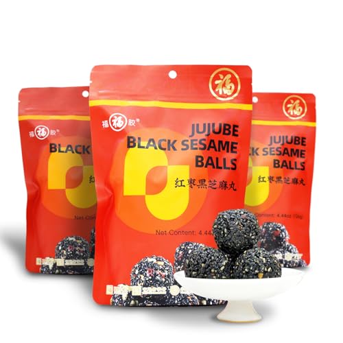 Organic Date Black Sesame Balls Snacks Pure Honey Handmade Date