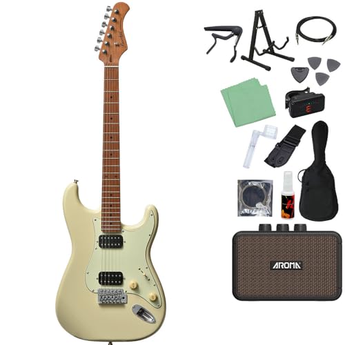 Bacchus BST-3-RSM/M エレキギター初心者14点セット 【充電式ミニアンプ付き】 OWH ストラトタイプ ローステッドメイプルネック バッカス