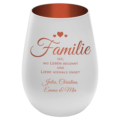 Mtb More Energy Windlicht mit Gravur Familie