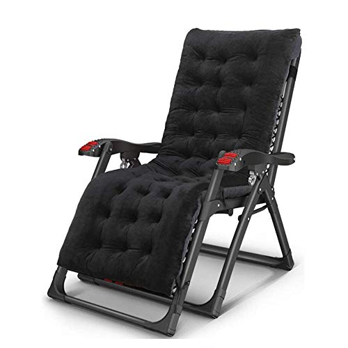 Chaises longues légères pliantes au design épuré avec coussin moelleux - 2