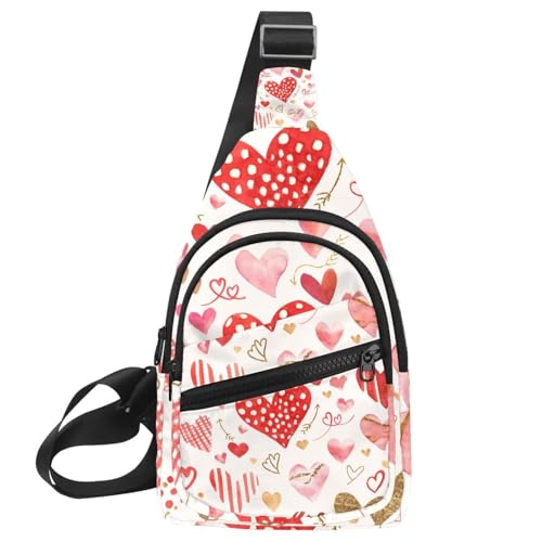 Bolsa de hombro en el pecho multicolor para hombre con diseño bandolera impermeable