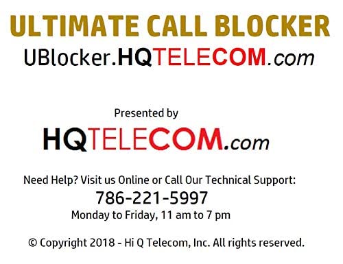 Ultimate Call Blocker Wifi - Block Virtually All Unsolicited Calls (Robocalls, Scams, Non-Profit, Unwanted) Without Having To Touch A Button! New Cloud-Based, Wifi Technology. Made In Usa. #TOP5