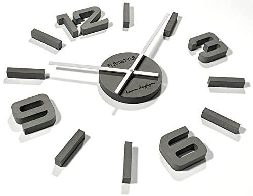 FLEXISTYLE Wanduhr groß Wanduhren DIY große 3D Wanduhr Modern Design...