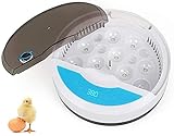Anbull Incubadora de 9 huevos, pantalla LCD, totalmente automática, incubadora para gallinas y aves de corral