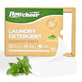 Flowcheer Laundry Detergent Sheets, 120 Loads, Clothes Washing Soap Strips for Cold Water,...
