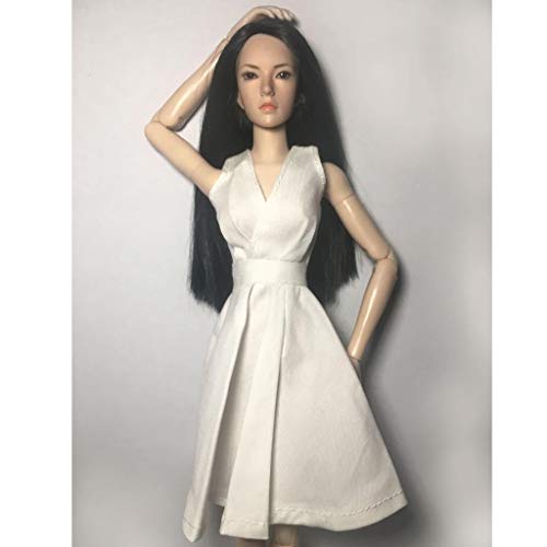 Tooyful 1/6 Scale Female Figure Suit For 12 "Action , Ht Toys Action Figure Model Doll , White #TOP6