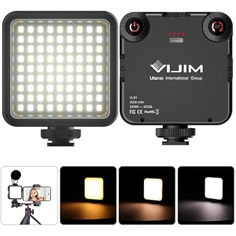 Luz de Video LED VIJIM 81 Temperatura de Color Ajustable Cover
