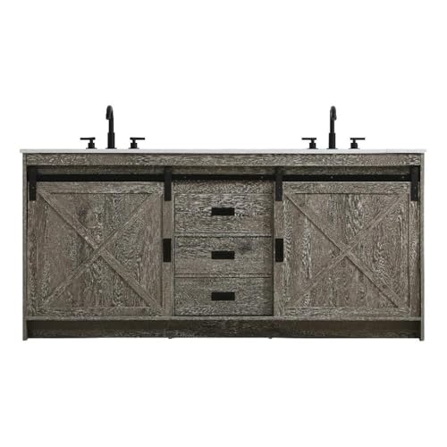 Elegant Kitchen and Bath Austin 72" Double Bathroom Vanity in