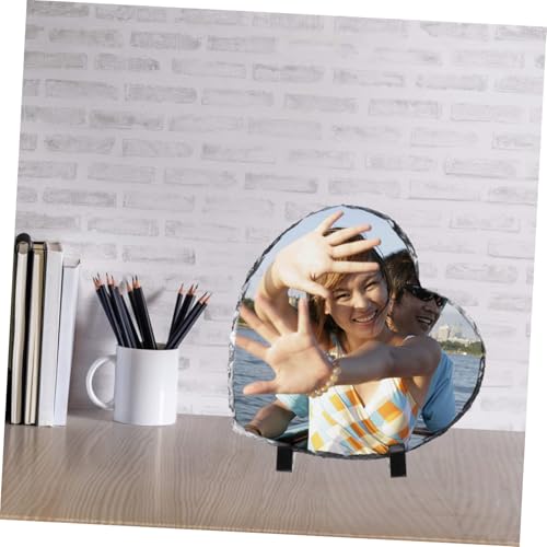 Cadre photo sublimation en pierre cœur Abaodam pour table - 8