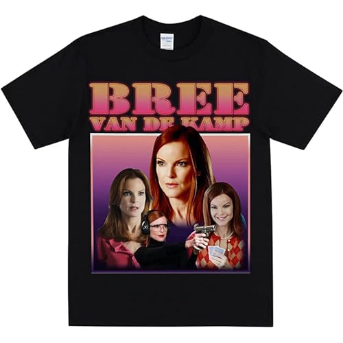 Bree Van De Kamp Homage - Camiseta térmica para hombre, unisex, 100% algodón, Negro , S