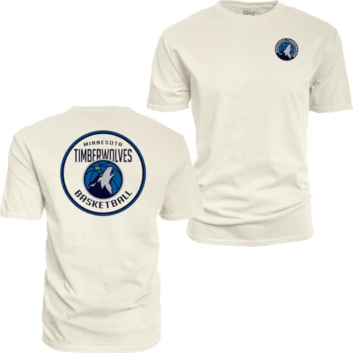 Image of Blue 84 NBA Unisex-Adult NBA Officially Licensed T-Shirt Ringspun Front /Back Ivory