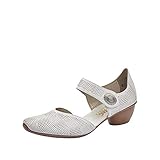  Rieker Damen Frühjahr/Sommer 43767 Pumps, Weiß Hartweiss Weiss 80, 40 EU