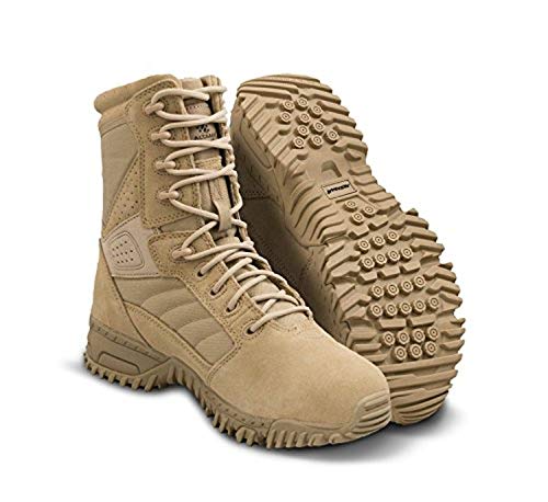 Image of Altama Unisex Foxhound SR 8 inch Suede Leather Tactical Work Boots | Lightweight Slip-Resistant Hiking Footwear with High-Traction Outsole