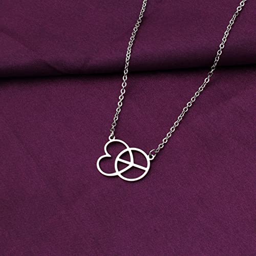 Peace Love Necklace Hippie Hippy Trendy Jewelry bridesmaid Gift4