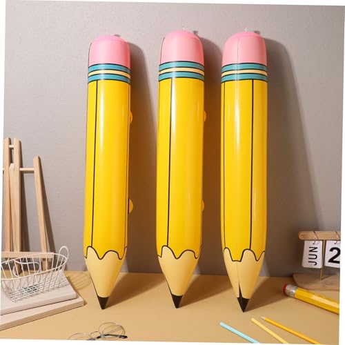 Crayons gonflables géants en PVC pour décorations d'école