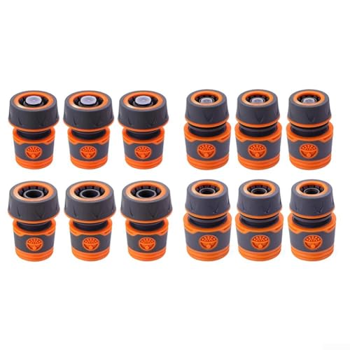 Adattatore per tubo flessibile con connettore rapido da 16 mm e giunto di arresto per raccordi per tubi di irrigazione da giardino, compatibile con tubi di diverse dimensioni (fino a 3/4)