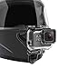 Soporte para correa de barbilla para casco de motocicleta compatible con GoPro Hero 9, 8, 7, (2018), 6 5 4 3, Hero Black, Session, Xiaomi Yi, SJCAM (negro)