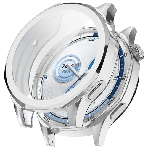 �yMoahsiuny�zFor HUAWEI WATCH GT 5 / GT 5 Pro (46mm) �P�[�X �ی�P�[�X �ϏՌ� �y�� �_�炩�� TPU �E���ȒP�i�V���o�[�j