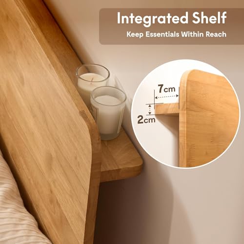 Image of FLEXISPOT Hako G1 Queen Solid Wood Platform Bed with Tool-Free Assembly