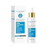 NORDBURY Hyaluronic Acid Serum, 10% Hyaluronic Acid with Vitamin C & E, Aloe Vera, Panthenol, Centella Asiatica, Enhanced Moisturization Hydrating Elasticity and Plump up the Skin Day and Night - 60ml