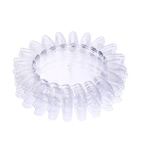 Rosenice Lot de 10 nuanciers ronds, avec faux ongles – Parfaits comme présentoirs de décorations d’ongles